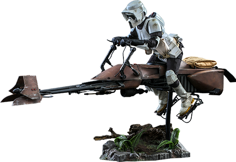 Speeder Bike & Scout Trooper - Star Wars: Return of The Jedi  - Movie Masterpiece Series